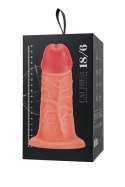 Realistic dildo Caliber 18/6 , PVC, flesh, length 18cm, diameter 6cm