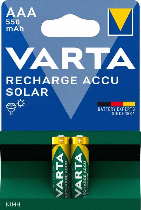 AKUMULATOR VARTA BATERIE SOLAR AAA 550mAh/2 SZT.