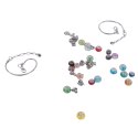 ZESTAW DO ROBIENIA BIŻUTERII BRANSOLETEK DIY CHARMS BEADS KORALIKI PREZENT