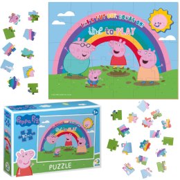 PUZZLE 30 ELEMENTÓW ŚWINKA PEPPA UROCZA UKŁADANKA DLA MALUCHÓW PEPPA PIG