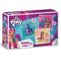 PUZZLE 3w1 MY LITTLE PONY NIEZWYKŁY ZESTAW UKŁADANEK DLA NAJMŁODSZYCH