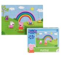 PUZZLE ŚWINKA PEPPA 60 ELEMENTÓW PEPPA PIG UKŁADANKA DLA NAJMŁODSZYCH