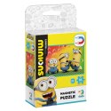 MAGNETYCZNE PUZZLE "MINIONKI" 16 ELEMENTÓW KOLOROWEJ UKŁADANKI DLA DZIECI