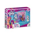 PUZZLE MY LITTLE PONY 60 ELEMENTÓW Z FIGURKĄ KUCYKA KOLOROWA UKŁADANKA