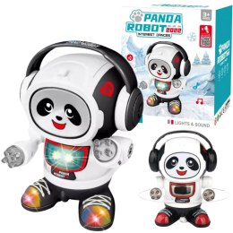 ROBOT PANDA W SŁUCHAWKACH INTERAKTYWNA ZABAWKA DLA DZIECI MUZYKA I ŚWIATŁA