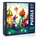 PUZZLE KOLOROWE BUDOWLE ZESTAW UKŁADANKA 260 ELEMENTÓW ROTER KAFER