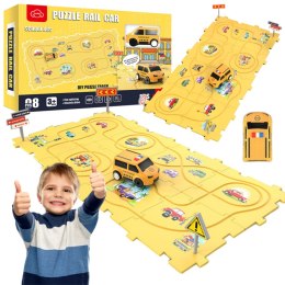 Diy puzzle track - school bus