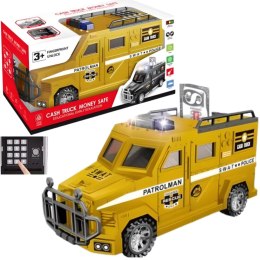 Gold police car piggy bank