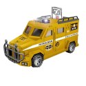 Gold police car piggy bank