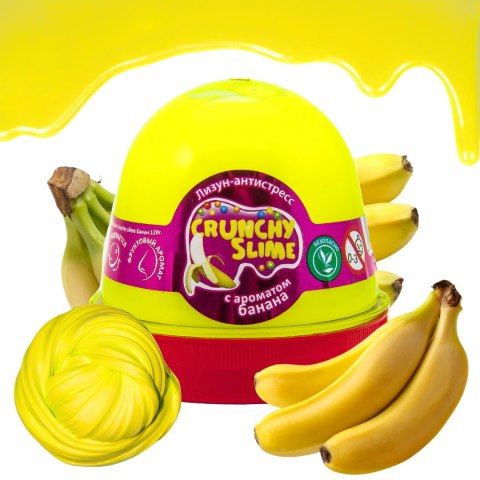 Glutek Slime Mr Boo Crunchy Slime Banan 120g 80089