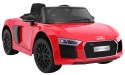 Auto Na Akumulator Audi R8 Spyder Czerwone Pilot EVA Radio MP3 LED