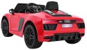 Auto Na Akumulator Audi R8 Spyder Czerwone Pilot EVA Radio MP3 LED