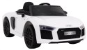 Auto Na Akumulator Audi R8 Spyder Wolny Start Biały Pilot Radio MP3 LED