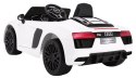 Auto Na Akumulator Audi R8 Spyder Wolny Start Biały Pilot Radio MP3 LED