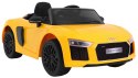 Auto Na Akumulator Audi R8 Spyder Żółty Pilot EVA Wolny Start Radio MP3 LED