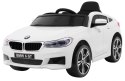 Auto Na Akumulator BMW 6 GT Biały Pilot Wolny Start EVA Pasy LED MP3