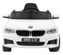 Auto Na Akumulator BMW 6 GT Biały Pilot Wolny Start EVA Pasy LED MP3