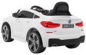 Auto Na Akumulator BMW 6 GT Biały Pilot Wolny Start EVA Pasy LED MP3