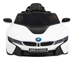 Auto Na Akumulator BMW I8 Lift Biały Pilot Wolny Start Pasy MP3 USB LED