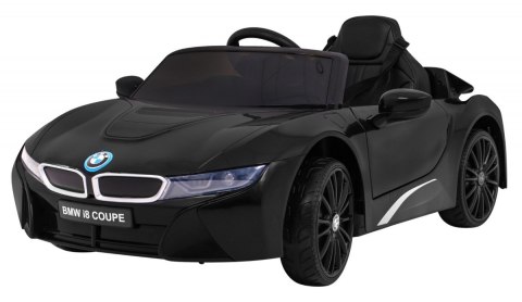 Auto Na Akumulator BMW I8 Lift Czarny Pilot Wolny Start Pasy MP3 USB LED