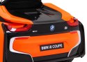 Auto Na Akumulator BMW I8 Lift Pomarańczowy Pilot Wolny Start Pasy MP3 LED