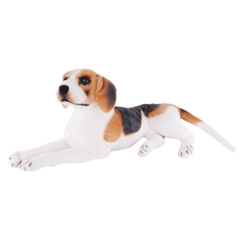 Maskotka Pies Beagle Leżący Pluszak 47cm Miękka Przytulanka Miś Piesek