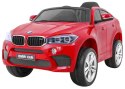 Auto Na Akumulator BMW X6M Czerwony Pilot Wolny Start EVA Panel audio LED