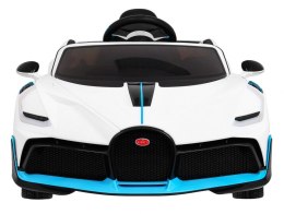 Auto Na Akumulator Bugatti Divo Biały Pilot EVA Wolny Start LED MP3