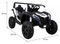 Auto Na Akumulator Buggy ATV Strong Racing dla 2 dzieci Biały Audio LED