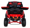 Buggy UTV-MX na akumulator dla dzieci Czerwony + Napęd 4x4 + Pilot