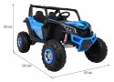 Buggy UTV-MX na akumulator dla dzieci Niebieski + Napęd 4x4 + Pilot