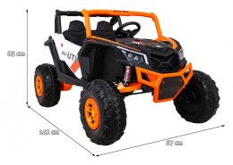 Buggy UTV-MX na akumulator dla dzieci Pomarańczowy + Napęd 4x4 + Pilot