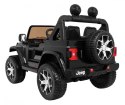 Jeep Na Akumulator Wrangler Rubicon Czarny Pilot Radio MP3 LED Koła EVA