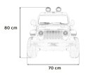 Jeep Na Akumulator Wrangler Rubicon Czarny Pilot Radio MP3 LED Koła EVA