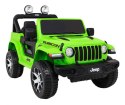 Jeep Na Akumulator Wrangler Rubicon Zielony Pilot Radio MP3 LED Koła EVA