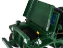 Autko Wojskowe Retro Strong dla 3 dzieci Zielony + Napęd 4x4 + Schowki