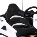 Gokart Na Akumulator Speed 7 Drift King Biały Sportowe Siedzenie