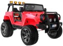 Jeep Na Akumulator Terenowy Monster 4x4 Czerwony Pilot Regulacja Siedzenia