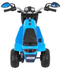 Motor Na Akumulator MiniBike Niebieski Dźwięki Światła LED Ekoskóra