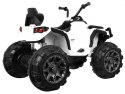 Quad ATV Na Akumulator Biały Koła EVA Radio MP3 LED Wolny Start