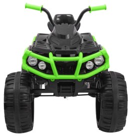 Quad ATV Na Akumulator Czarno-Zielony Koła EVA Radio MP3 LED Wolny Start