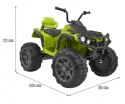 Quad Na Akumulator ATV Zielony Koła EVA Radio MP3 LED Wolny Start