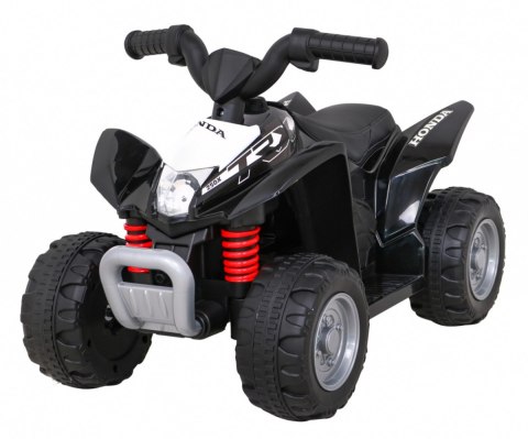 Quad Na Akumulator Honda 250X TRX Czarny Klakson LED Ekoskóra