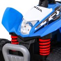 Quad Na Akumulator Honda 250X TRX Niebieski Klakson LED Ekoskóra