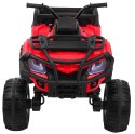 Quad Na Akumulator XL ATV Czerwony Napęd 4x4 Bagażnik Wolny Start Audio LED