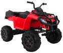 Quad Na Akumulator XL ATV Czerwony Napęd 4x4 Bagażnik Wolny Start Audio LED