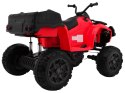 Quad Na Akumulator XL ATV Czerwony Napęd 4x4 Bagażnik Wolny Start Audio LED