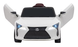 Auto Na Akumulator Lexus LC500 Biały Pilot Wolny Start EVA Audio LED