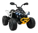 Mini Quad Na Akumulator Maverick ATV Biały LED EVA Panel Audio MP3