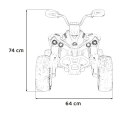 Mini Quad Na Akumulator Maverick ATV Niebieski LED EVA Panel Audio MP3